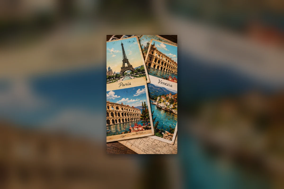 international vintage postcards collector reference image