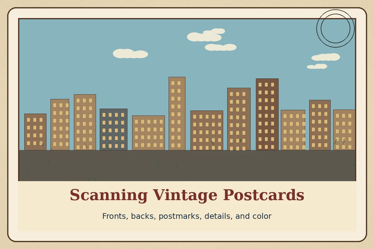 How to Scan Vintage Postcards
