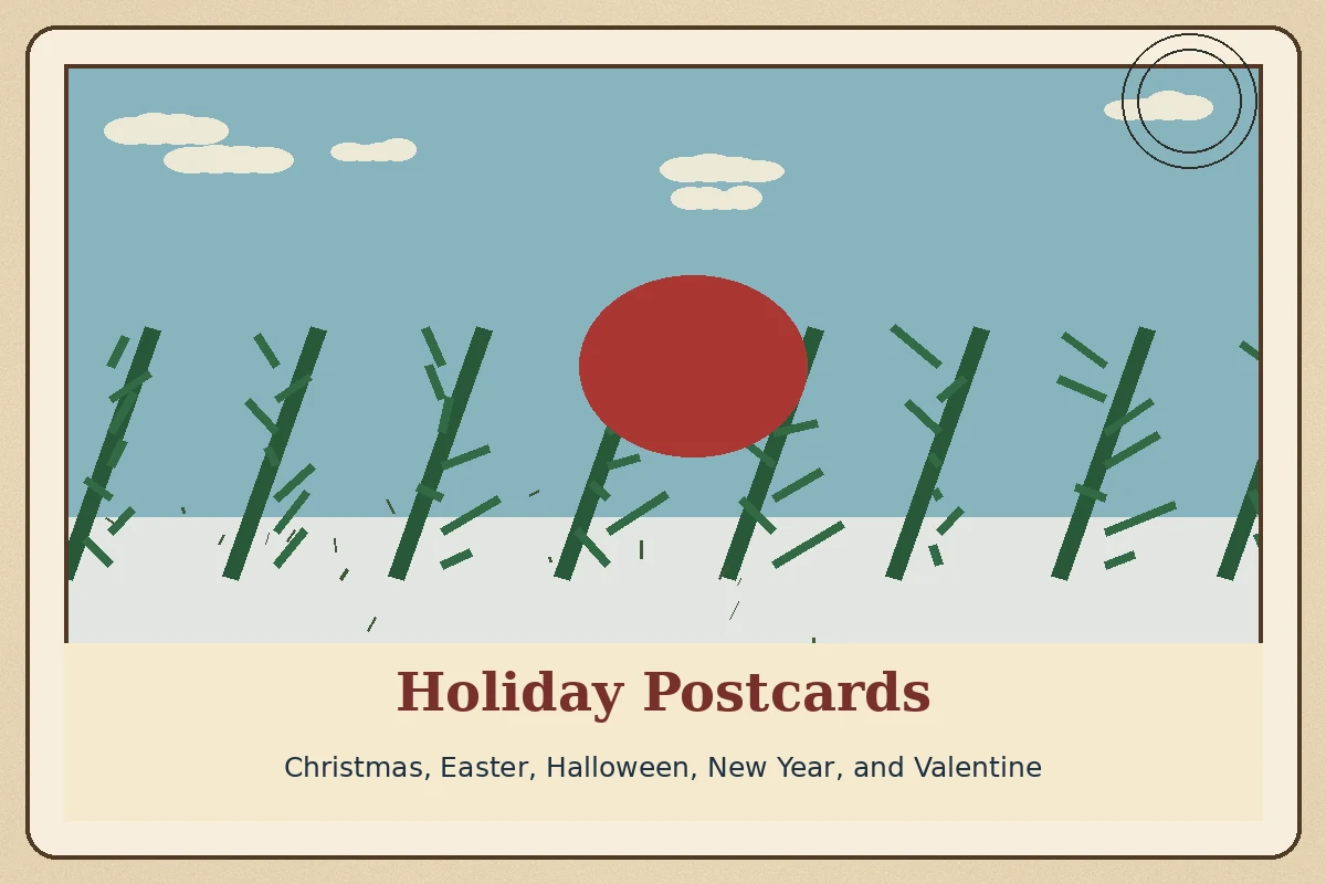 Holiday Postcards