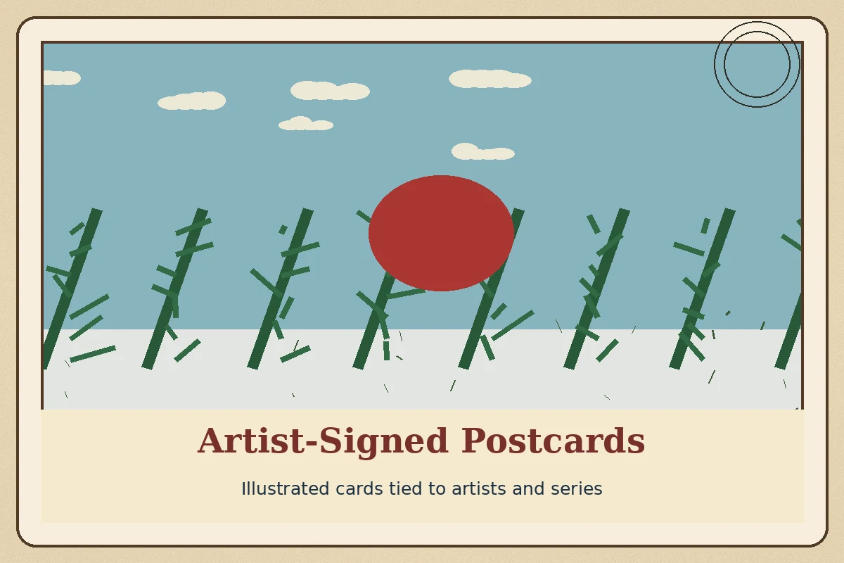 Artist-Signed Postcards
