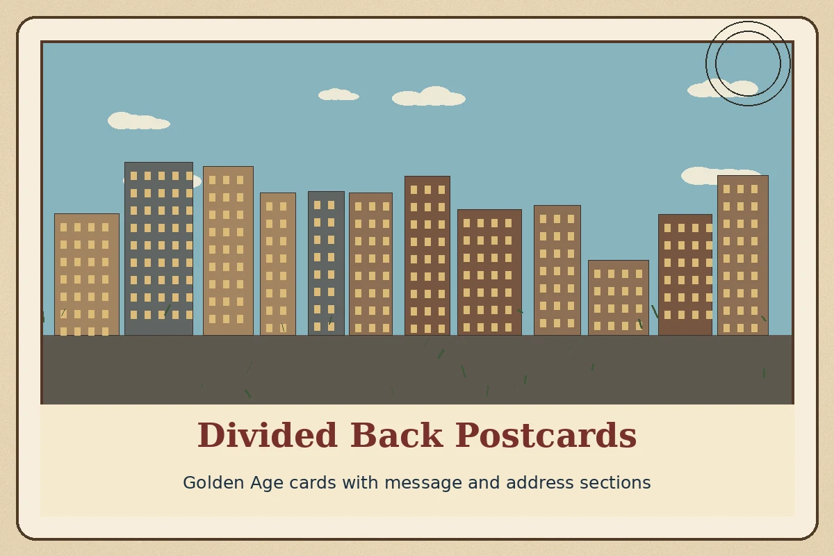 Divided Back Postcards